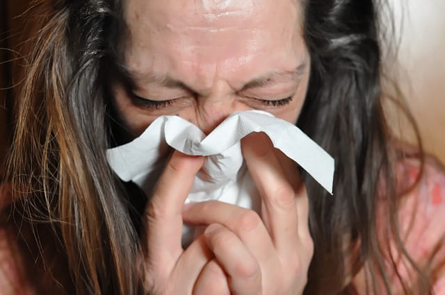 Paciente sob tratamento de antibioticoterapia para influenza
