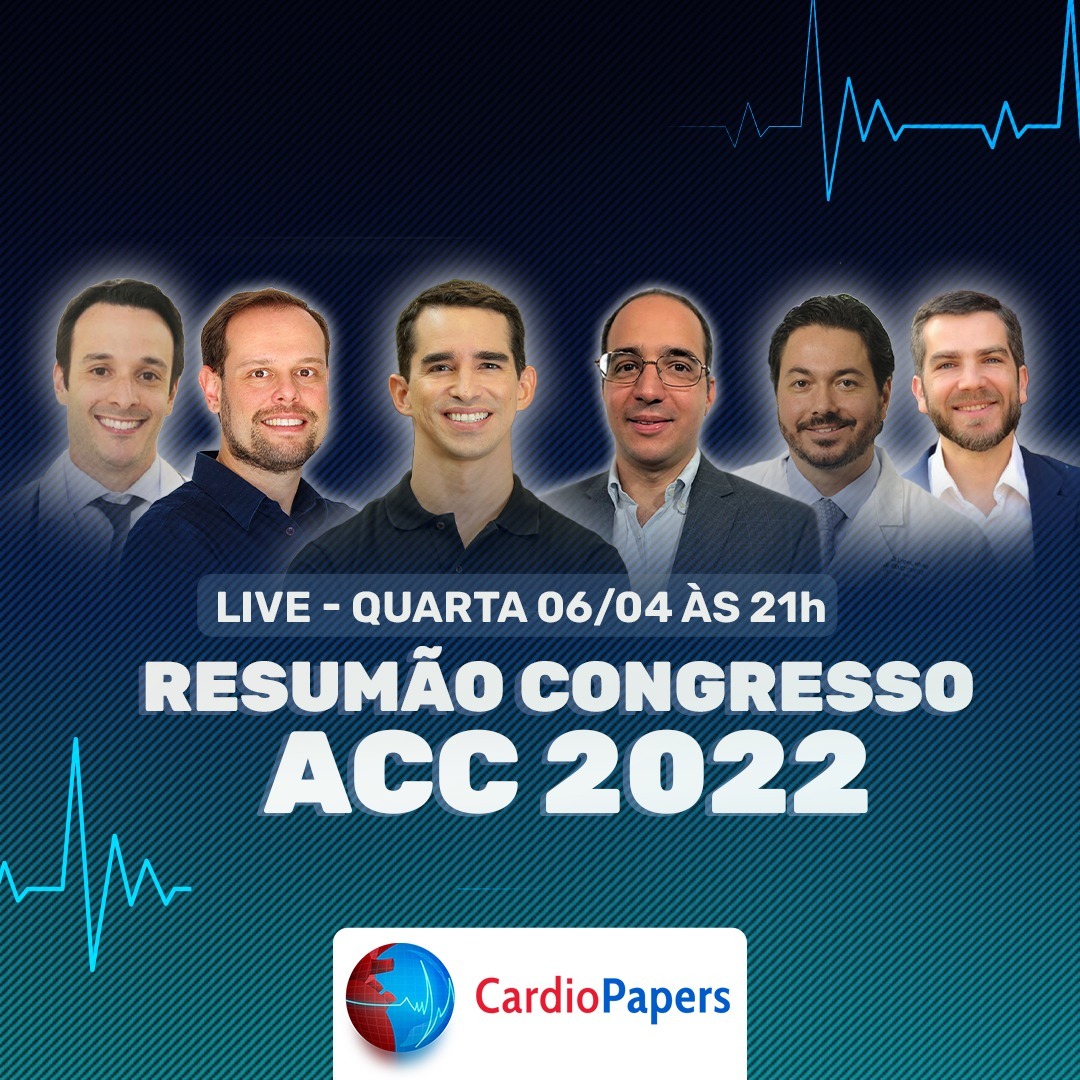 Cardio Papers, nova empresa da Afya Digital, faz live resumo do ACC 2022 e conta com a participação de Ronaldo Gismondi, do Portal PEBMED.