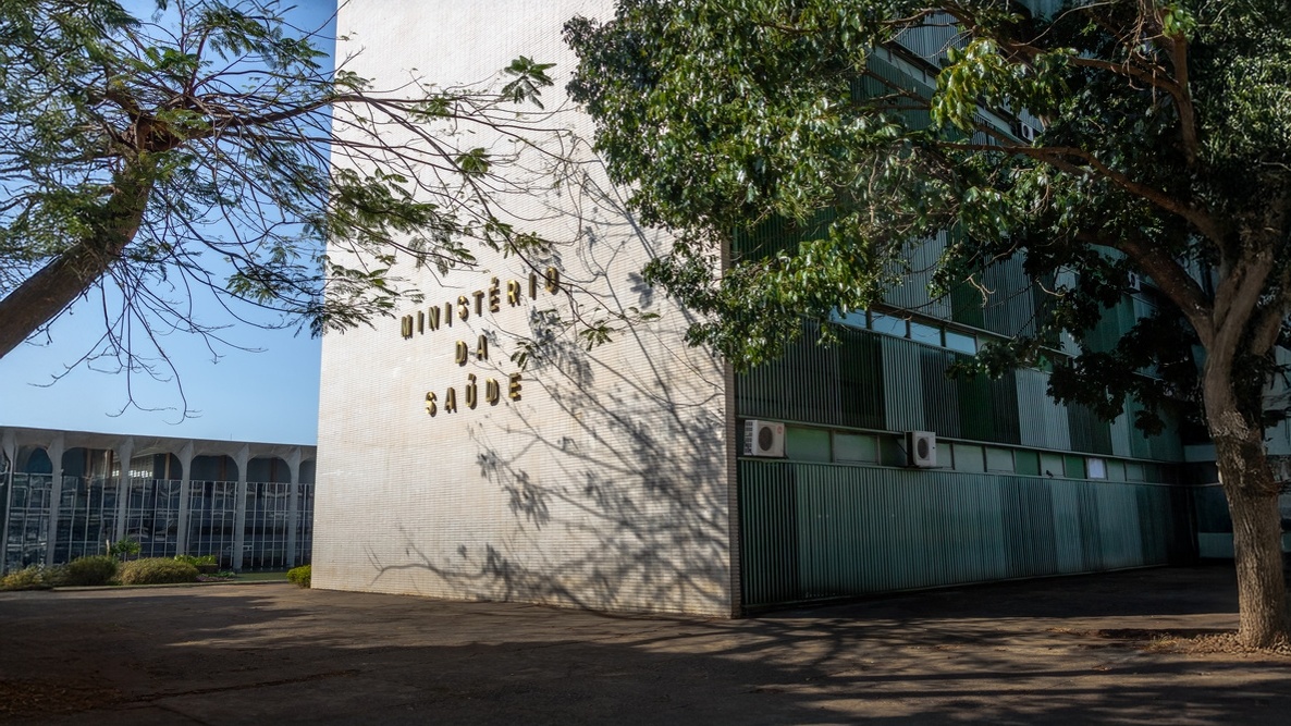 Destaque do prédio do Ministério da Saúdea